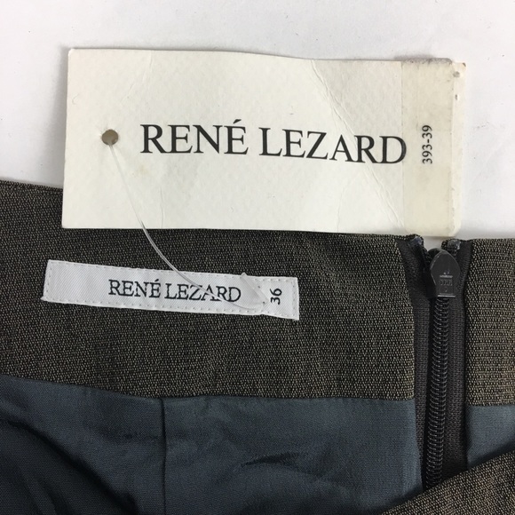 NWT RENE LEZARD A-Line Viscose Skirt - Picture 5 of 8